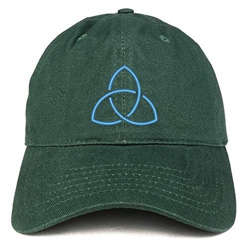 Trendy Apparel Shop Holy Trinity Embroidered Soft Crown 100% Brushed Cotton Cap