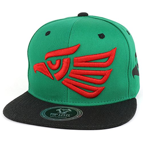 Trendy Apparel Shop Hecho en Mexico Eagle 3D Embroidered Snapback with Flatbill