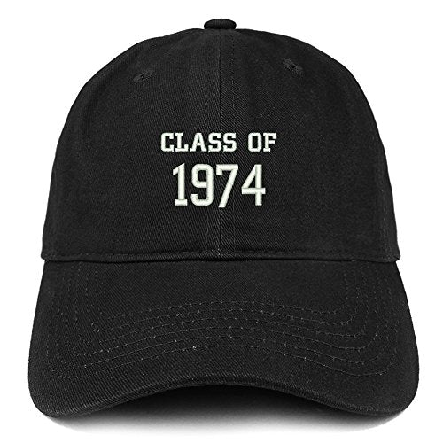 Trendy Apparel Shop Class of 1974 Embroidered Reunion Brushed Cotton Baseball Cap