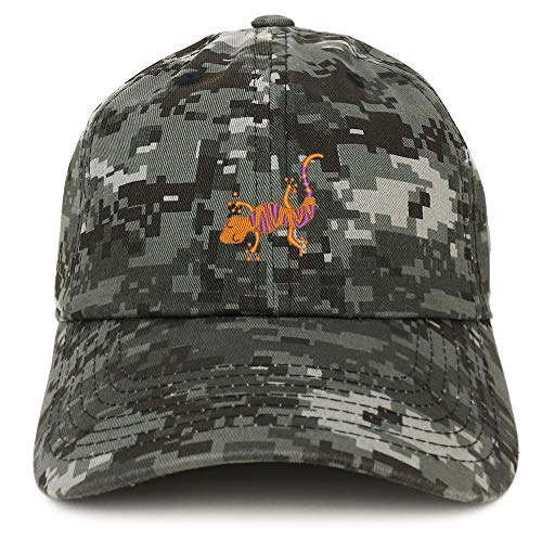 Trendy Apparel Shop Lizard Embroidered Soft Crown 100% Brushed Cotton Cap