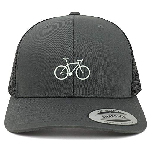 Trendy Apparel Shop Bicycle Embroidered 6 Panel Trucker Mesh Cap