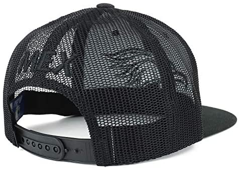 Trendy Apparel Shop Hecho en Mexico Eagle Embroidered Linen Mesh Snapback Cap