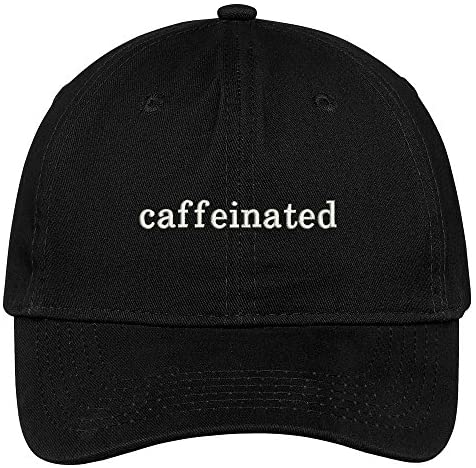 Trendy Apparel Shop Caffeinated Embroidered Brushed Cotton Dad Hat Cap