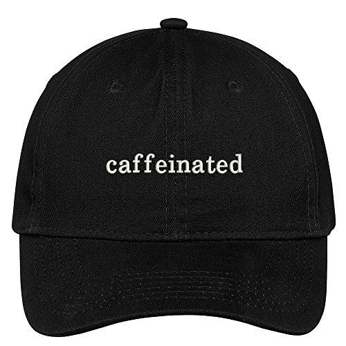 Trendy Apparel Shop Caffeinated Embroidered Brushed Cotton Dad Hat Cap