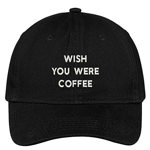 Trendy Apparel Shop Wish You Were Coffee Embroidered Cap Premium Cotton Dad Hat