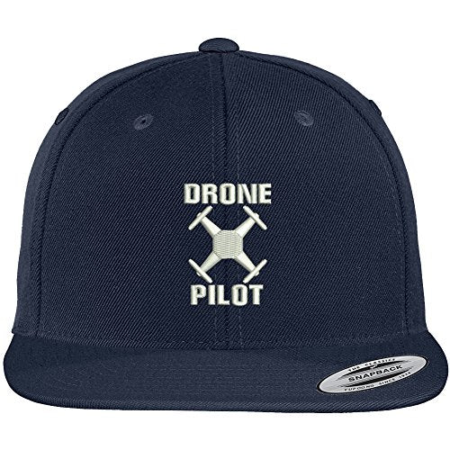 Trendy Apparel Shop Drone Operator Pilot Embroidered Flat Bill Snapback Baseball Cap