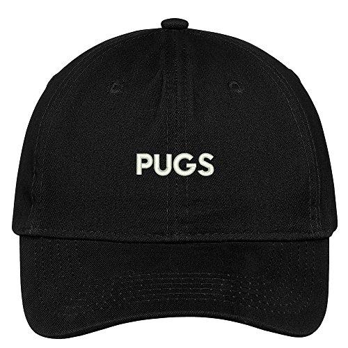 Trendy Apparel Shop Pugs Dog Breed Embroidered Dad Hat Adjustable Cotton Baseball Cap