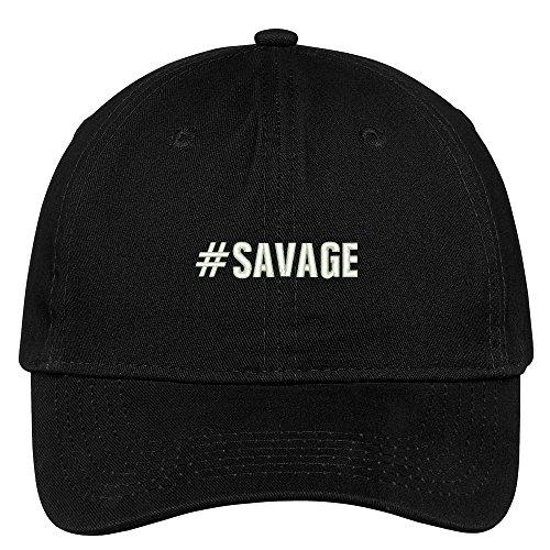 Trendy Apparel Shop Hashtag #Savage Embroidered Dad Hat Adjustable Cotton Baseball Cap