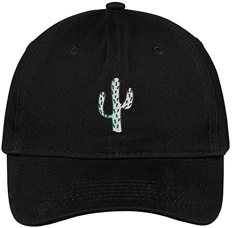 Trendy Apparel Shop Desert Cactus Embroidered Soft Brushed Cotton Low