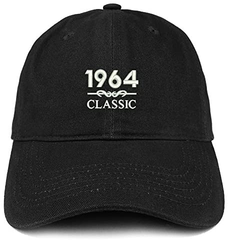 Trendy Apparel Shop Classic 1964 Embroidered Retro Soft Cotton Baseball Cap