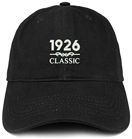 Trendy Apparel Shop Classic 1926 Embroidered Retro Soft Cotton Baseball Cap