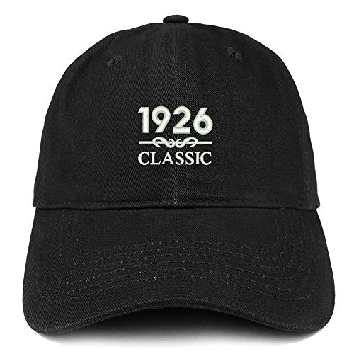 Trendy Apparel Shop Classic 1926 Embroidered Retro Soft Cotton Baseball Cap