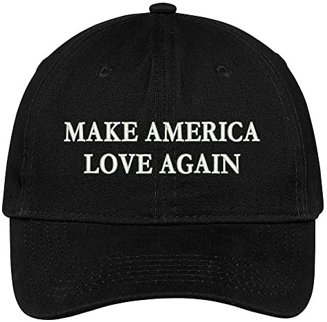 Trendy Apparel Shop Make America Love Again Embroidered Soft Low Profile Adjustable Cotton Cap