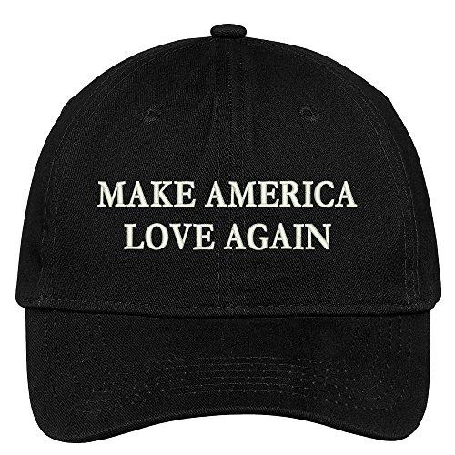 Trendy Apparel Shop Make America Love Again Embroidered Soft Low Profile Adjustable Cotton Cap