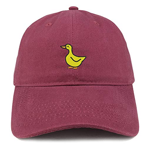 Trendy Apparel Shop Quack Embroidered Unstructured Cotton Dad Hat