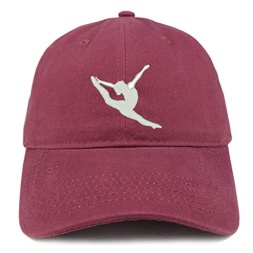 Trendy Apparel Shop Gymnast Embroidered Soft Crown 100% Brushed Cotton Cap