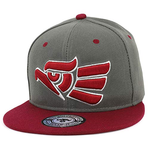 Trendy Apparel Shop Hecho En Mexico Eagle 3D Embroidered Fitted Flatbill Snapback Cap