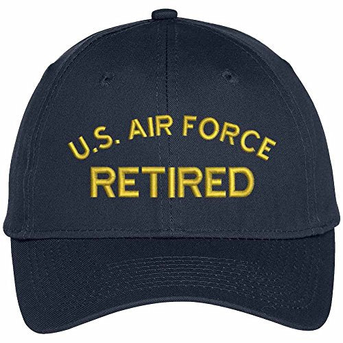 Trendy Apparel Shop US Air Force Retired Embroidered Adjustable Snapback Baseball Cap