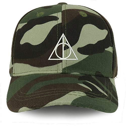 Trendy Apparel Shop Deathly Hallows Magic Logo Embroidered Youth Size Kids Structured Baseball Cap