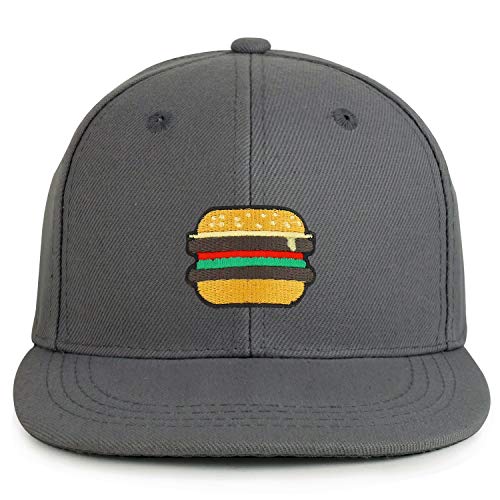 Trendy Apparel Shop Burger Patch Structured Infant Flatbill Snapback Cap