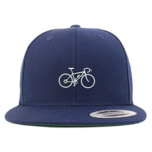Trendy Apparel Shop Mountain Bike Embroidered Flat Bill Snapback Cap