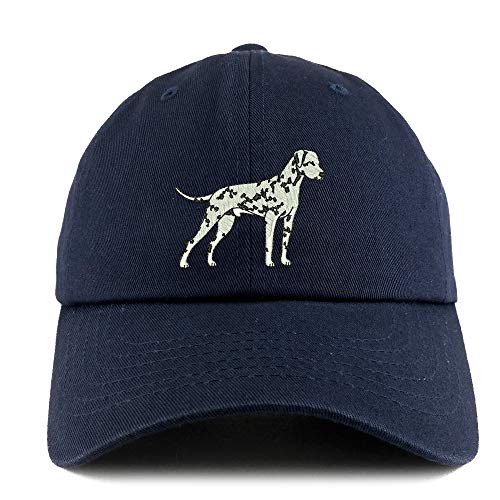 Trendy Apparel Shop Dalmatian Dog Embroidered Low Profile Soft Cotton Dad Hat Cap
