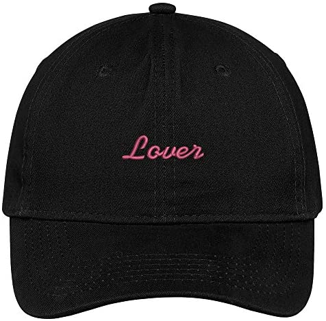 Trendy Apparel Shop Lover Embroidered Brushed Cotton Dad Hat Cap