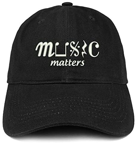 Trendy Apparel Shop Music Matter Embroidered Brushed Cotton Cap