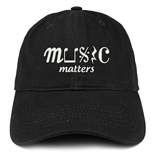 Trendy Apparel Shop Music Matter Embroidered Brushed Cotton Cap