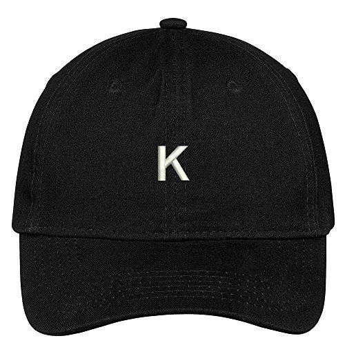 Trendy Apparel Shop Letter K Block Font Embroidered Dad Hat Cotton Baseball Cap