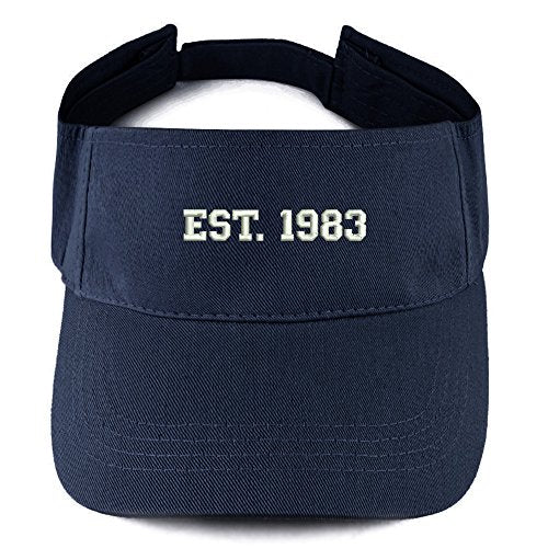 Trendy Apparel Shop EST 1983 Embroidered - 38th Birthday Gift Summer Adjustable Visor