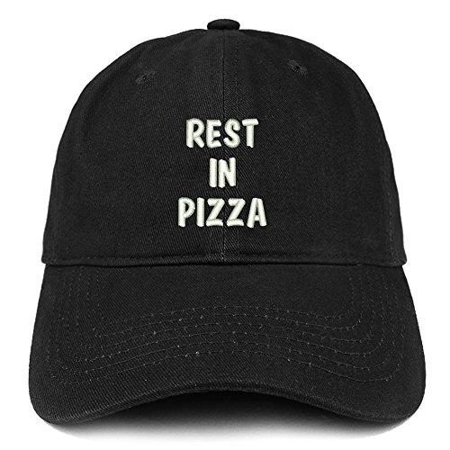 Trendy Apparel Shop Rest in Pizza Embroidered Soft Cotton Dad Hat