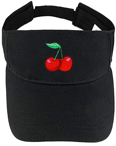 Trendy Apparel Shop Cherry Patch Cotton Summer Visor Cap