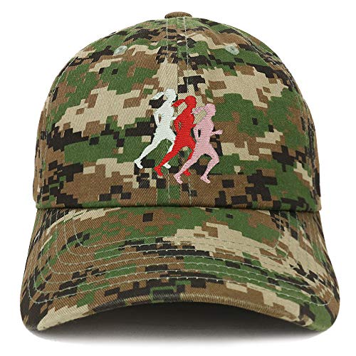 Trendy Apparel Shop Female Runner Embroidered Soft Crown 100% Brushed Cotton Cap