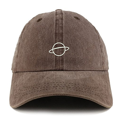 Trendy Apparel Shop Planet Embroidered Pigment Dyed Unstructured Cap