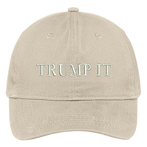 Trendy Apparel Shop Trump It Embroidered Soft Crown 100% Brushed Cotton Cap