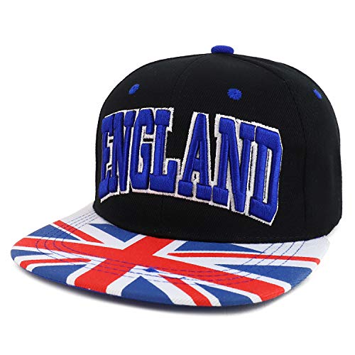 Trendy Apparel Shop Country Name 3D Embroidery Flag Print Flatbill Snapback Cap
