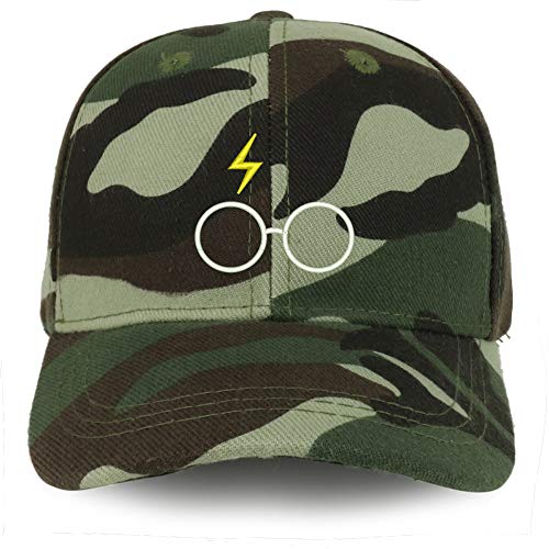 Trendy Apparel Shop Harry Glasses Embroidered Youth Size Kids Structured Baseball Cap