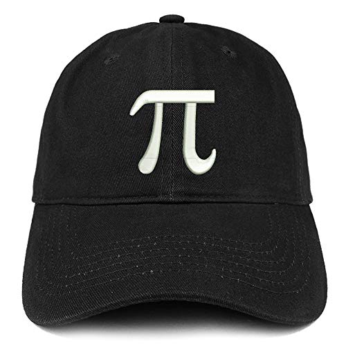 Trendy Apparel Shop Pi Day Symbol Embroidered Soft Crown 100% Brushed Cotton Cap