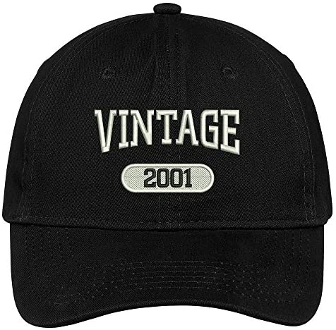 Trendy Apparel Shop Vintage 2002 Embroidered 18th Birthday Relaxed Fitting Cotton Cap
