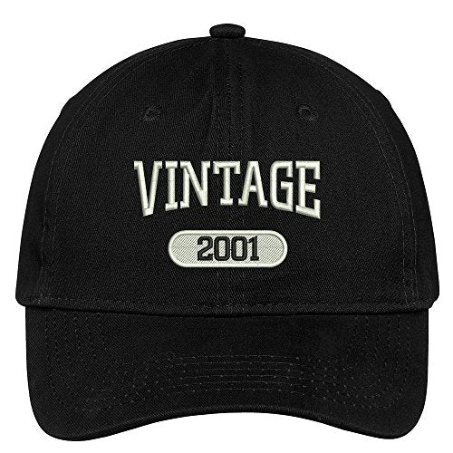 Trendy Apparel Shop Vintage 2002 Embroidered 18th Birthday Relaxed Fitting Cotton Cap