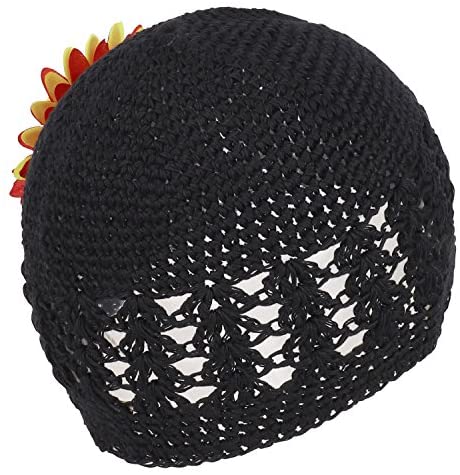 Trendy Apparel Shop Baby to Toddler Crochet Beanie hat with Removable Flower Pin