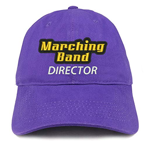Trendy Apparel Shop Marching Band Director Embroidered Soft Crown 100% Brushed Cotton Cap