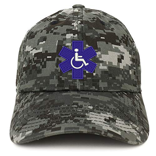 Trendy Apparel Shop Service Dog with Wheel Chair Logo Embroidered Brushed Cap