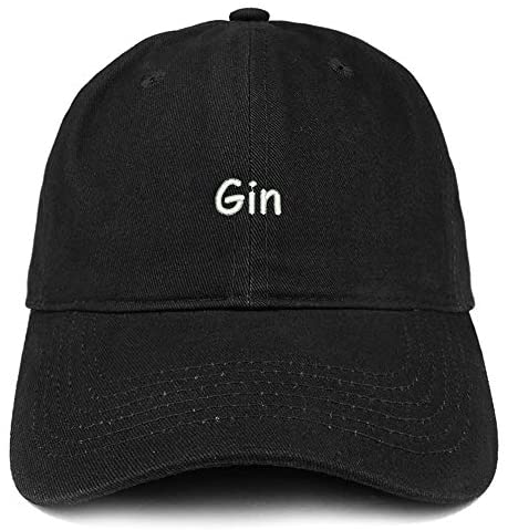 Trendy Apparel Shop Gin Embroidered 100% Cotton Adjustable Cap Dad Hat
