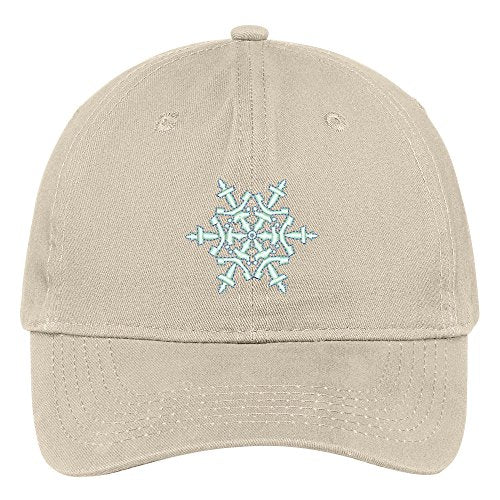 Trendy Apparel Shop Snowflake Embroidered Christmas Themed Cotton Baseball Cap