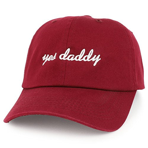 Trendy Apparel Shop Yes Daddy Embroidered Oversize XXL Soft Cotton Dad Hat