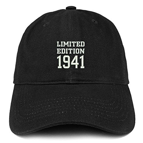 Trendy Apparel Shop Limited Edition 1941 Embroidered Birthday Gift Brushed Cotton Cap