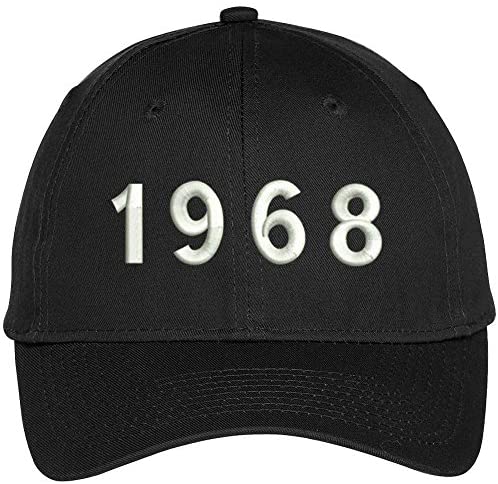 Trendy Apparel Shop 1968 Birth Year Embroidered Baseball Cap