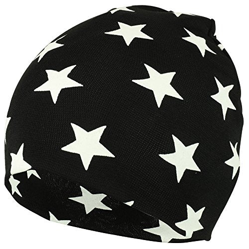 Trendy Apparel Shop Star All Over Printed Infant to Toddler Short Beanie